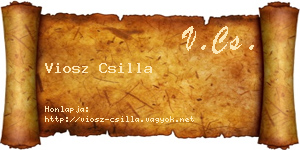 Viosz Csilla névjegykártya